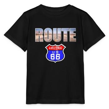 Route 66 - Stanley/Stella MINI CREATOR Kids’ T-Shirt - black - Front - Mikhail (115cm)