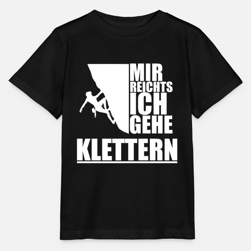 Klettern - Mir reichts ich gehe Klettern! - Stanley/Stella Kinder T-Shirt MINI CREATOR  - Schwarz