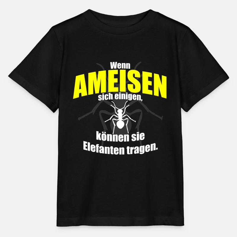 Ameise Ameisen - Stanley/Stella Kinder T-Shirt MINI CREATOR  - Schwarz