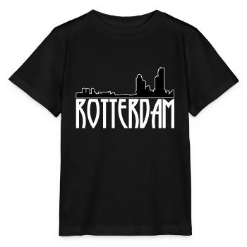 Skyline de Rotterdam - T-shirt bio MINI CREATOR Stanley/Stella Enfant - noir - Devant - Mikhail (115cm)