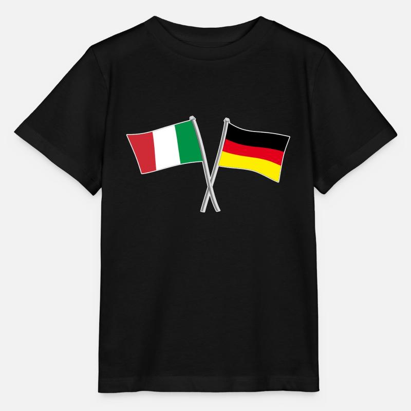 Italy Germany - Stanley/Stella MINI CREATOR Kids’ T-Shirt - black