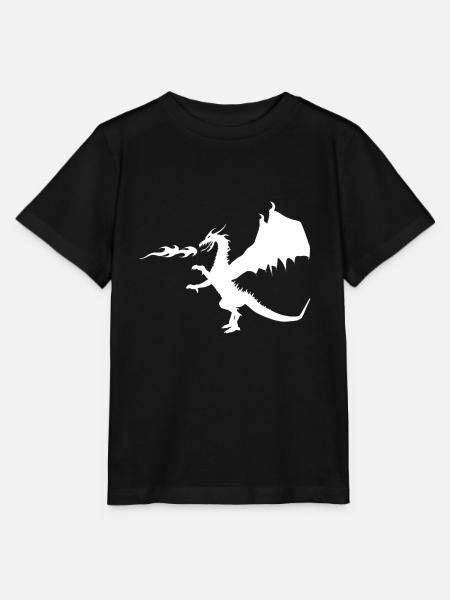 Dragon Drachen - Stanley/Stella Kinder T-Shirt MINI CREATOR - Schwarz
