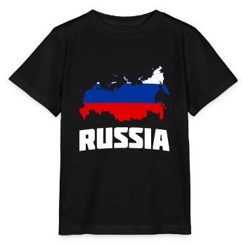 Russie Russie Carte Carte Pays Cadeau - T-shirt bio MINI CREATOR Stanley/Stella Enfant - noir - Devant - Mikhail (115cm)