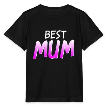 BEST MUM - Stanley/Stella Kinder T-Shirt MINI CREATOR  - Schwarz - Vorne - Mikhail (115cm)
