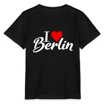 i love berlin - Stanley/Stella Kinder T-Shirt MINI CREATOR  - Schwarz - Vorne - Mikhail (115cm)