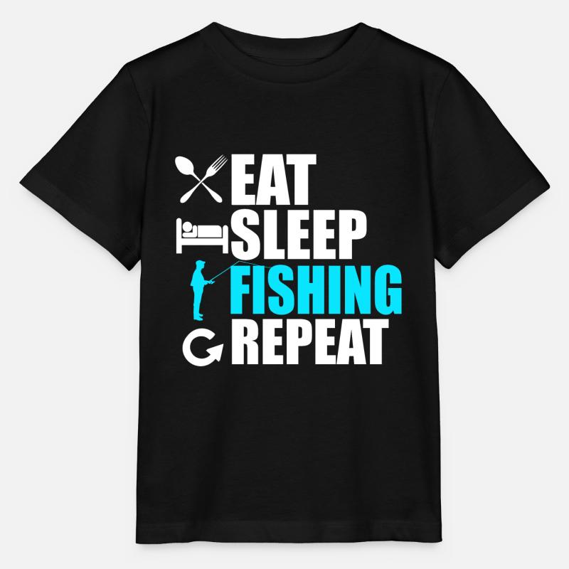 Fishing - Stanley/Stella Kinder T-Shirt MINI CREATOR  - Schwarz