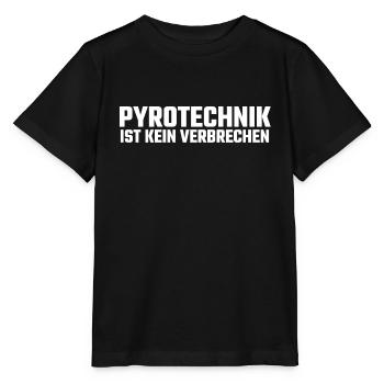 Pyrotechnik ist kein Verbrechen - Stanley/Stella Kinder T-Shirt MINI CREATOR  - Schwarz - Vorne - Mikhail (115cm)
