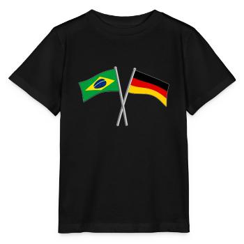 Cadeau de l'Allemagne et du Brésil - T-shirt bio MINI CREATOR Stanley/Stella Enfant - noir - Devant - Mikhail (115cm)