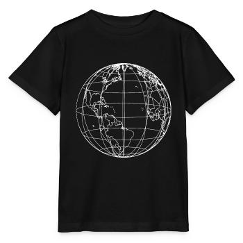 GLOBUS silhouette outlines - Stanley/Stella Kinder T-Shirt MINI CREATOR  - Schwarz - Vorne - Mikhail (115cm)