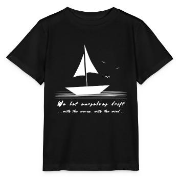 Voilier dérive - T-shirt bio MINI CREATOR Stanley/Stella Enfant - noir - Devant - Mikhail (115cm)