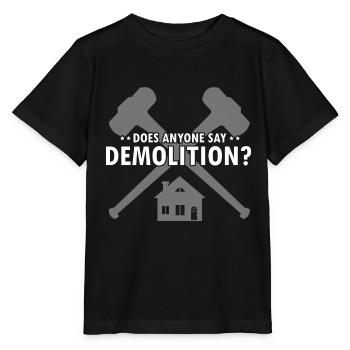 Démolition et rénovation de maisons - T-shirt bio MINI CREATOR Stanley/Stella Enfant - noir - Devant - Mikhail (115cm)