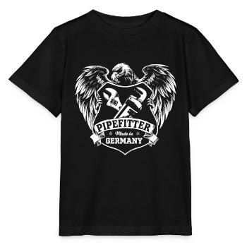 Installateur Wappen - Stanley/Stella Kinder T-Shirt MINI CREATOR  - Schwarz - Vorne - Mikhail (115cm)