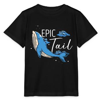 Orca Beobachtung für Buckelwale und Meerwale - Stanley/Stella Kinder T-Shirt MINI CREATOR  - Schwarz - Vorne - Mikhail (115cm)