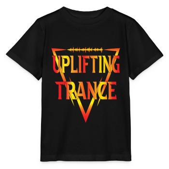 Uplifting Trance Schrift Verlauf - Trance Musik - Stanley/Stella Kinder T-Shirt MINI CREATOR  - Schwarz - Vorne - Mikhail (115cm)