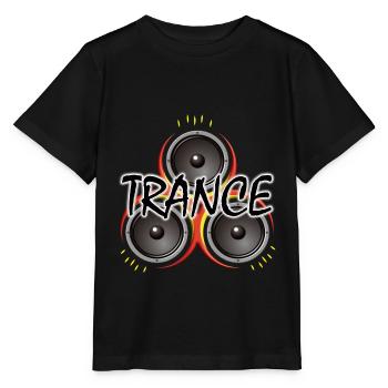 Trance with Speaker - Electronic Music - Stanley/Stella MINI CREATOR Kids’ T-Shirt - black - Front - Mikhail (115cm)