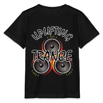 Uplifting Trance with Speaker - Music - Stanley/Stella MINI CREATOR Kids’ T-Shirt - black - Front - Mikhail (115cm)