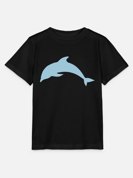 Delfin Tier Meer - Stanley/Stella Kinder T-Shirt MINI CREATOR - Schwarz