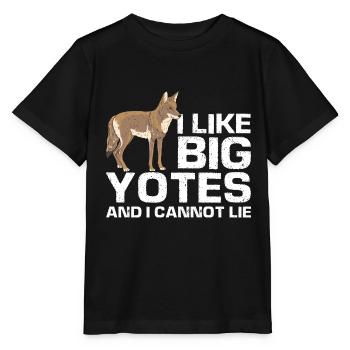 Conception de coyote pour les réacteurs de coyote - T-shirt bio MINI CREATOR Stanley/Stella Enfant - noir - Devant - Mikhail (115cm)
