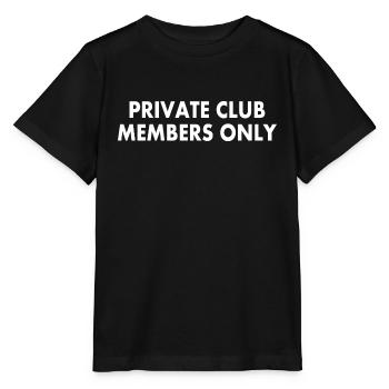 private club members only - Stanley/Stella Kinder T-Shirt MINI CREATOR  - Schwarz - Vorne - Mikhail (115cm)