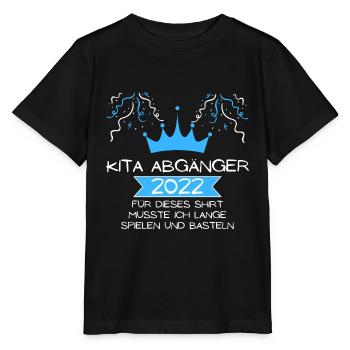 Kinder Kita Abgänger 2022 Kita Absolvent - Stanley/Stella Kinder T-Shirt MINI CREATOR  - Schwarz - Vorne - Mikhail (115cm)