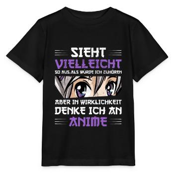 Anime Manga Otaku - Stanley/Stella Kinder T-Shirt MINI CREATOR  - Schwarz - Vorne - Mikhail (115cm)