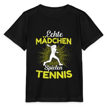 Tennis fille joueuse de tennis - T-shirt bio MINI CREATOR Stanley/Stella Enfant - noir - Devant - Mikhail (115cm)