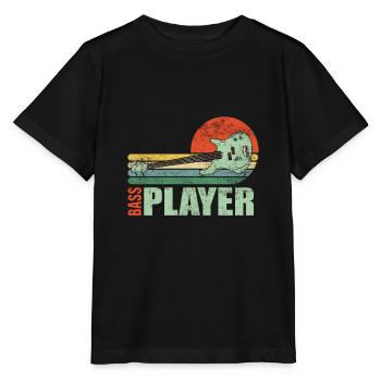 Bass Guitar Bassist Bass Guitar - Stanley/Stella MINI CREATOR Kids’ T-Shirt - black - Front - Mikhail (115cm)