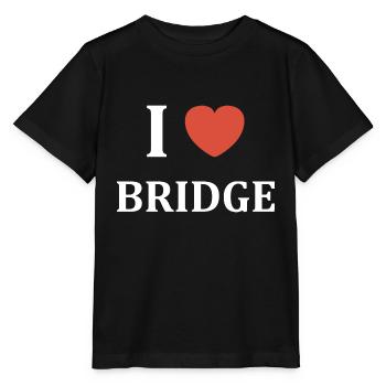 i love Bridge - T-shirt bio MINI CREATOR Stanley/Stella Enfant - noir - Devant - Mikhail (115cm)