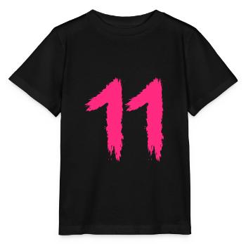 Number 11 Favorite number number - Stanley/Stella MINI CREATOR Kids’ T-Shirt - black - Front - Mikhail (115cm)
