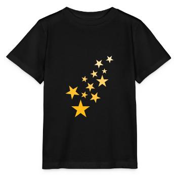 Étoile astérisque motif ciel étoilé - T-shirt bio MINI CREATOR Stanley/Stella Enfant - noir - Devant - Mikhail (115cm)