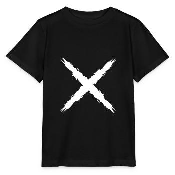 Kreuz Design Vektor Form - Stanley/Stella Kinder T-Shirt MINI CREATOR  - Schwarz - Vorne - Mikhail (115cm)
