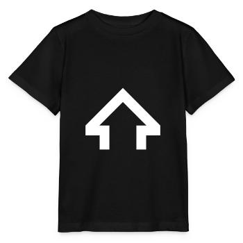 Flèche vers le haut blanc - T-shirt bio MINI CREATOR Stanley/Stella Enfant - noir - Devant - Mikhail (115cm)
