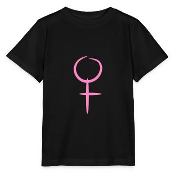 Vénus symbole femme fille Vénus symbole cadeau - T-shirt bio MINI CREATOR Stanley/Stella Enfant - noir - Devant - Mikhail (115cm)