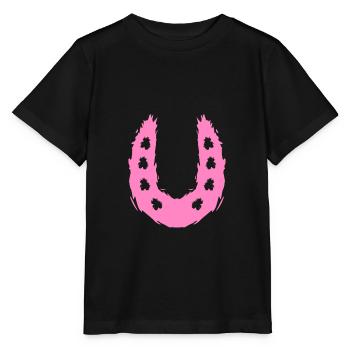 Cheval symbole de fer à cheval - T-shirt bio MINI CREATOR Stanley/Stella Enfant - noir - Devant - Mikhail (115cm)