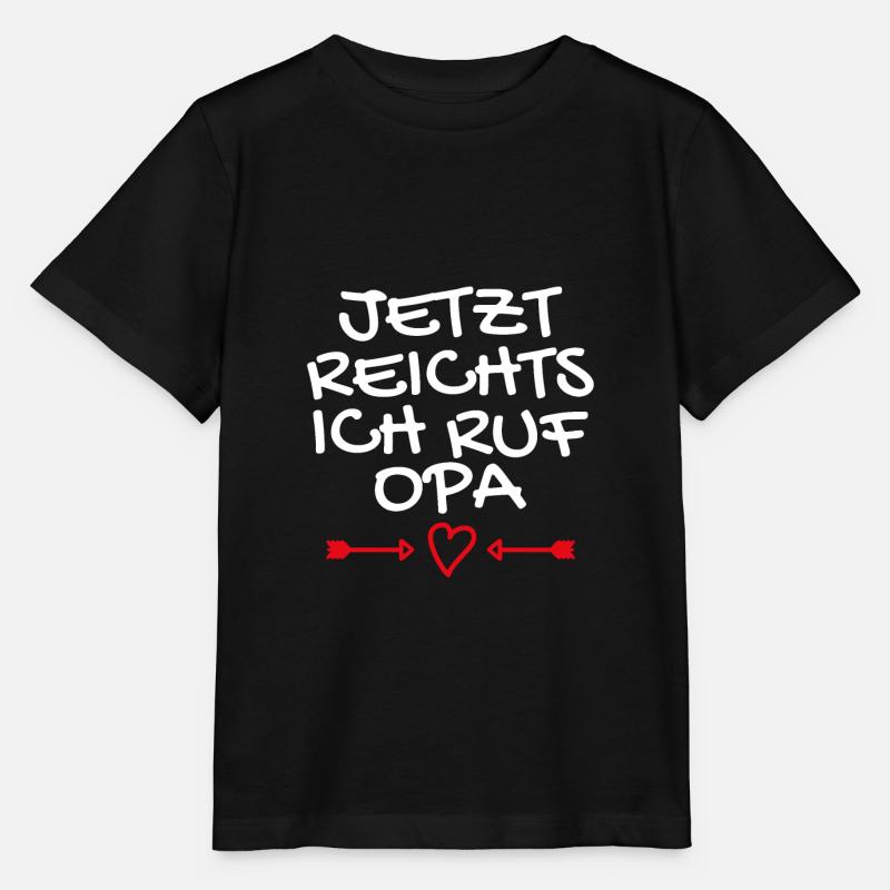 Jetzt reichts ich ruf Opa - Stanley/Stella Kinder T-Shirt MINI CREATOR  - Schwarz