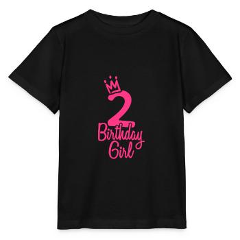 Deuxième anniversaire anniversaire fille - T-shirt bio MINI CREATOR Stanley/Stella Enfant - noir - Devant - Mikhail (115cm)