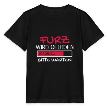 Furz wird geladen - Stanley/Stella Kinder T-Shirt MINI CREATOR  - Schwarz - Vorne - Mikhail (115cm)