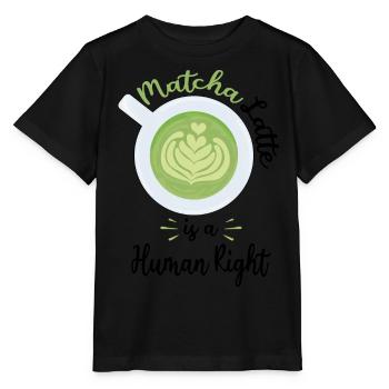 Kaffee Liebhaber | Cafe Latte Barista Geschenkidee - Stanley/Stella Kinder T-Shirt MINI CREATOR  - Schwarz - Vorne - Mikhail (115cm)
