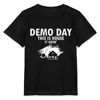 Démolition et rénovation de maisons - T-shirt bio MINI CREATOR Stanley/Stella Enfant - noir - Devant - Mikhail (115cm)