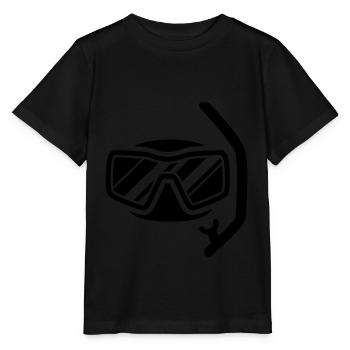 Taucherbrille Silhouette - Stanley/Stella Kinder T-Shirt MINI CREATOR  - Schwarz - Vorne - Mikhail (115cm)