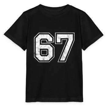 Number 67 - Stanley/Stella MINI CREATOR Kids’ T-Shirt - black - Front - Mikhail (115cm)