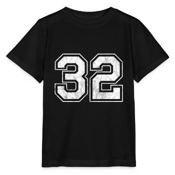 Number 32 - Stanley/Stella MINI CREATOR Kids’ T-Shirt - black - Front - Mikhail (115cm)