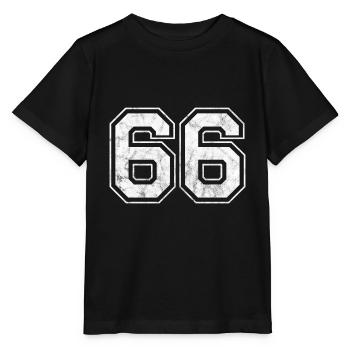 Number 66 - Stanley/Stella MINI CREATOR Kids’ T-Shirt - black - Front - Mikhail (115cm)
