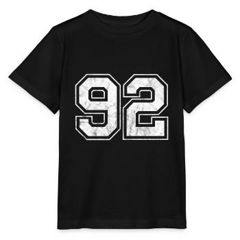 Anzahl 92 - Stanley/Stella Kinder T-Shirt MINI CREATOR  - Schwarz - Vorne - Mikhail (115cm)
