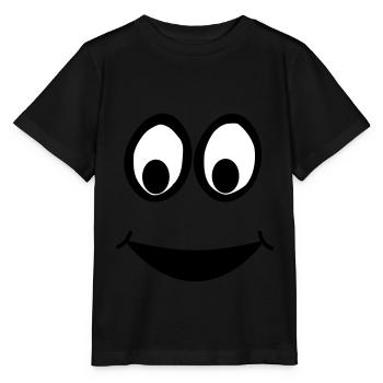 Funny Face, Cartoon Face, Trickfilm, - Stanley/Stella Kinder T-Shirt MINI CREATOR  - Schwarz - Vorne - Mikhail (115cm)