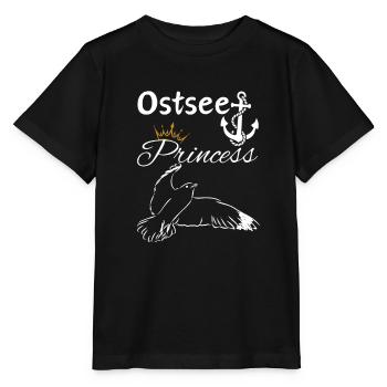 Princesse de la mer Baltique-Ancre de princesse de la mer Baltique et mouette - T-shirt bio MINI CREATOR Stanley/Stella Enfant - noir - Devant - Mikhail (115cm)