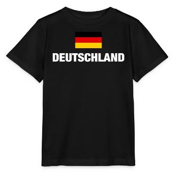Germany German Flag Flag German Gift - Stanley/Stella MINI CREATOR Kids’ T-Shirt - black - Front - Mikhail (115cm)