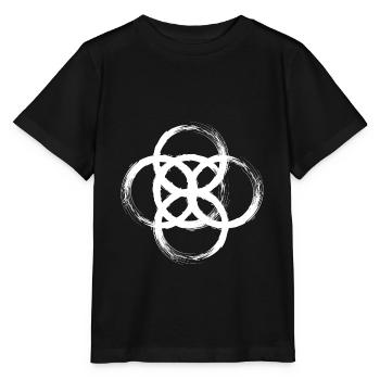 Symbole celtique Roue d’être - T-shirt bio MINI CREATOR Stanley/Stella Enfant - noir - Devant - Mikhail (115cm)