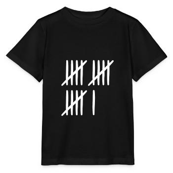 Strichliste 16 Jahre 16. Geburtstag weiß - Stanley/Stella Kinder T-Shirt MINI CREATOR  - Schwarz - Vorne - Mikhail (115cm)