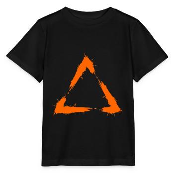 Triangle geometry icon - Stanley/Stella MINI CREATOR Kids’ T-Shirt - black - Front - Mikhail (115cm)